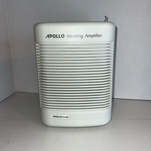 APOLLO PA-5400 Meeting Amplifier Portable PA System Cassette Player Tan Tested